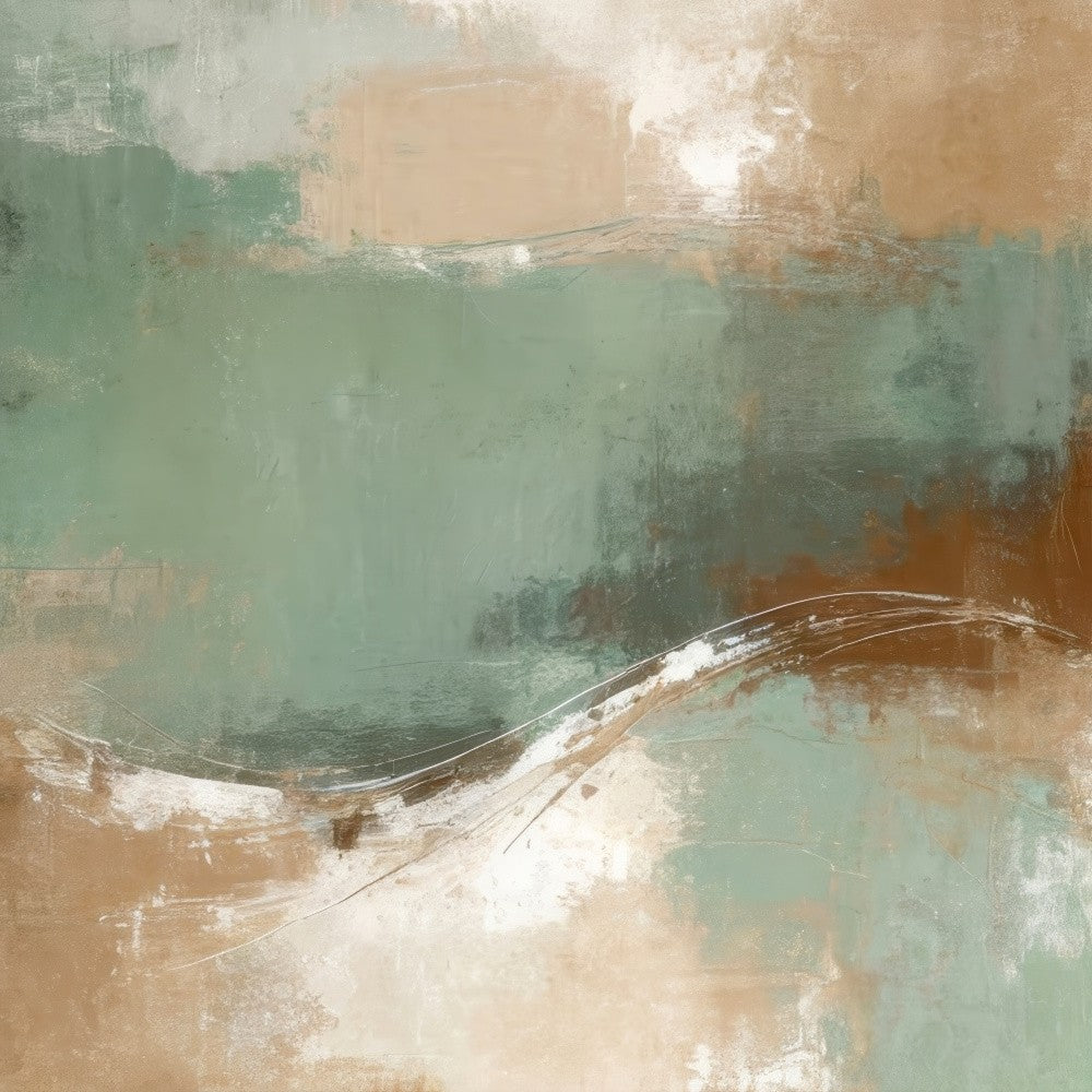 Blend Of Earthy Tones And Vibrant Teal