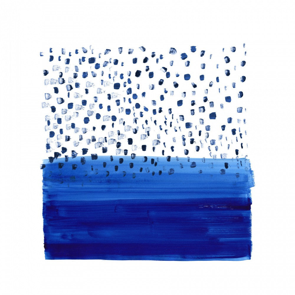 Sous la pluie bleue se trouve la mer