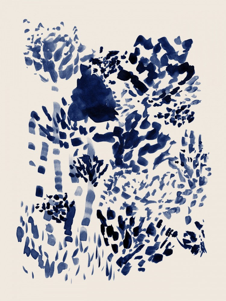 Navy Blue Free Flowing Garden