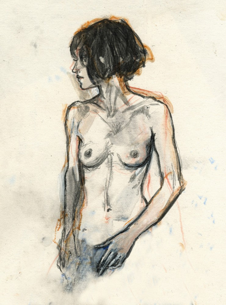 A Girl Nude in a Side Pose