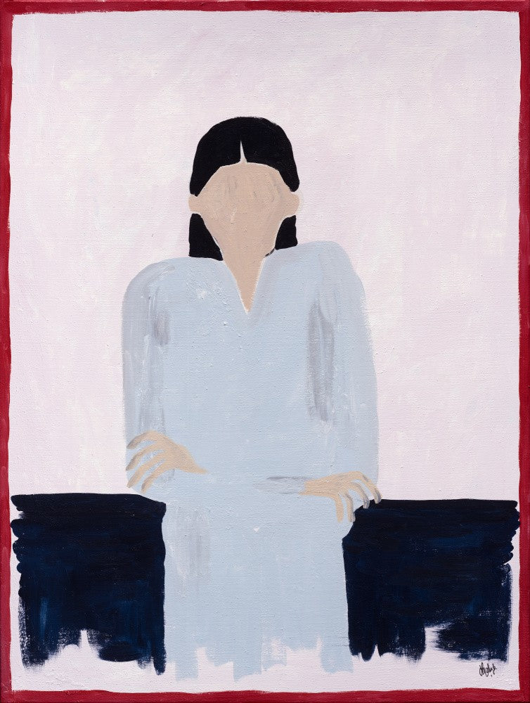 Enigmatic Figure with a Faceless Expression