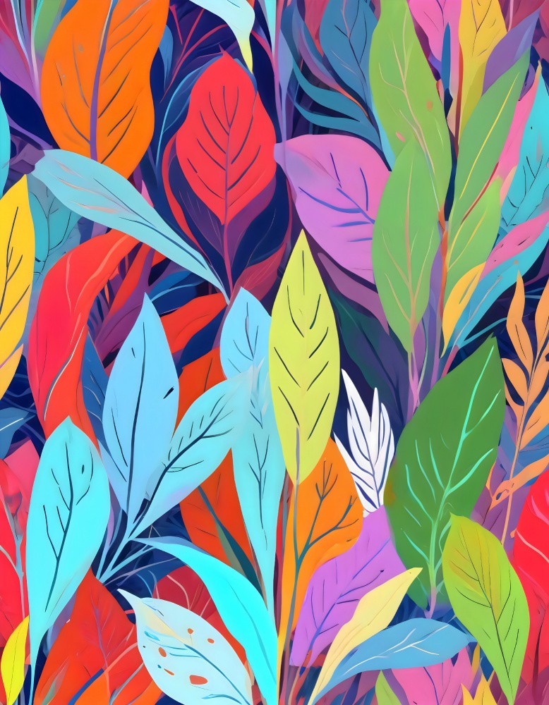 Colorful Leaves Forest