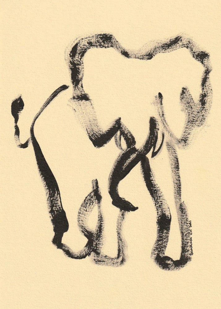 Brushstroke Elephant