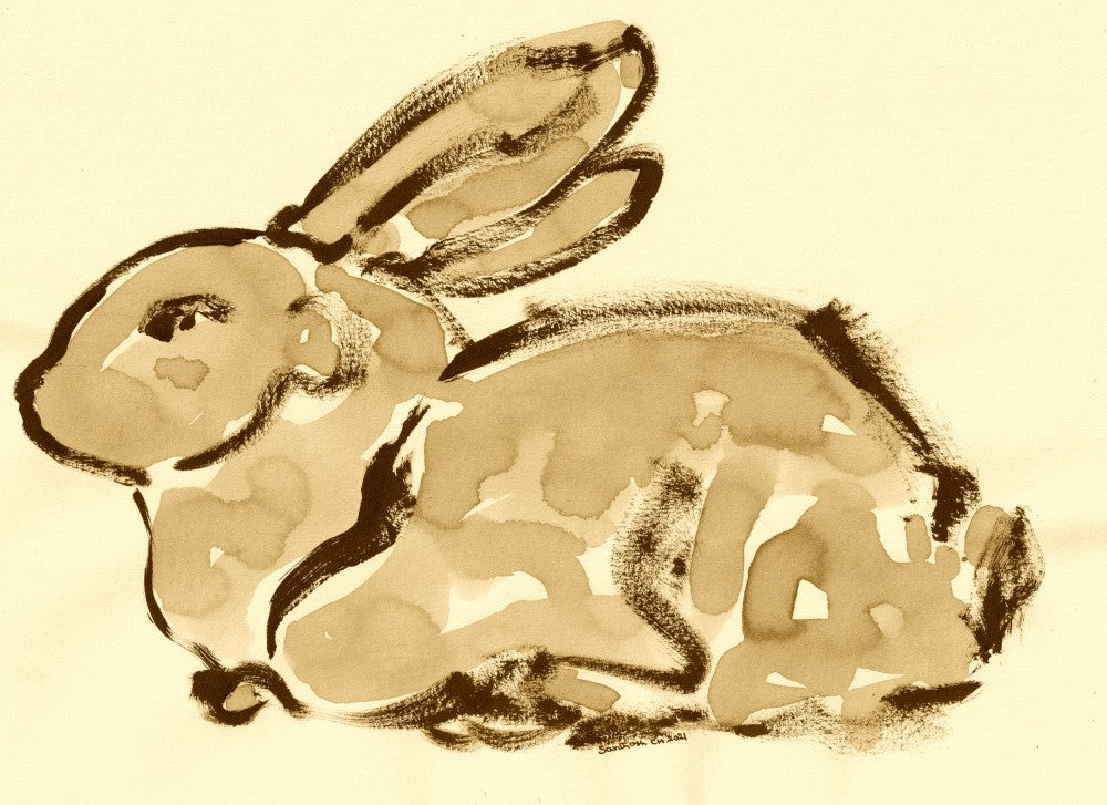 Sepia Rabbit Rest