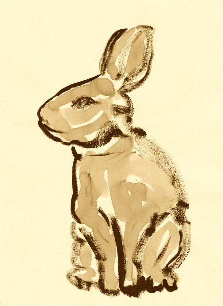 Sepia Hare Sketch
