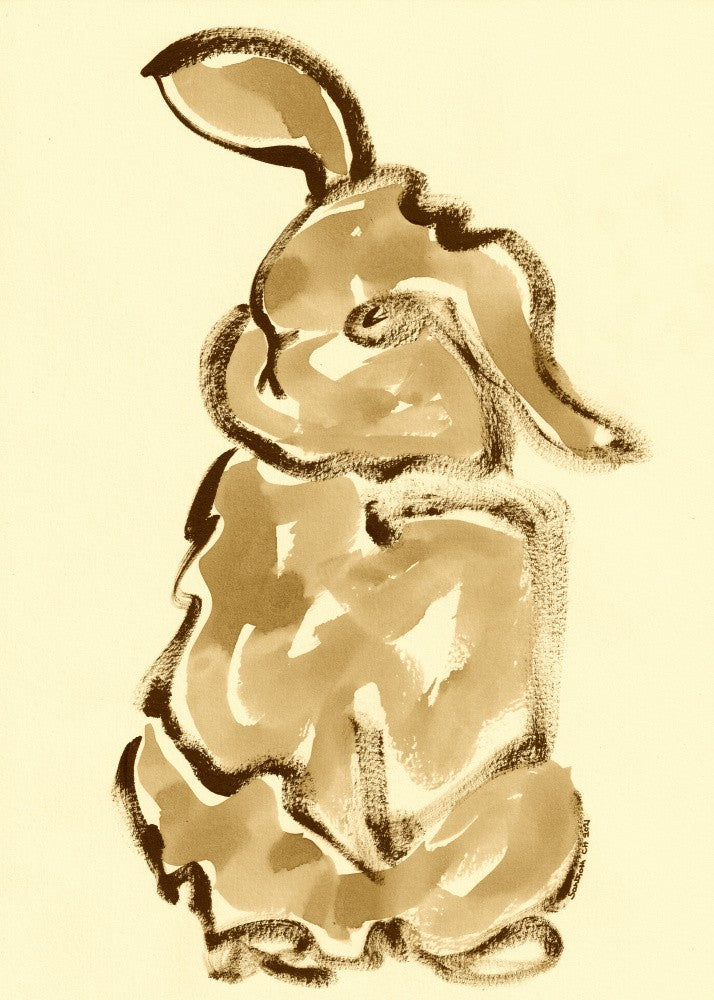 Gentle Rabbit Silhouette