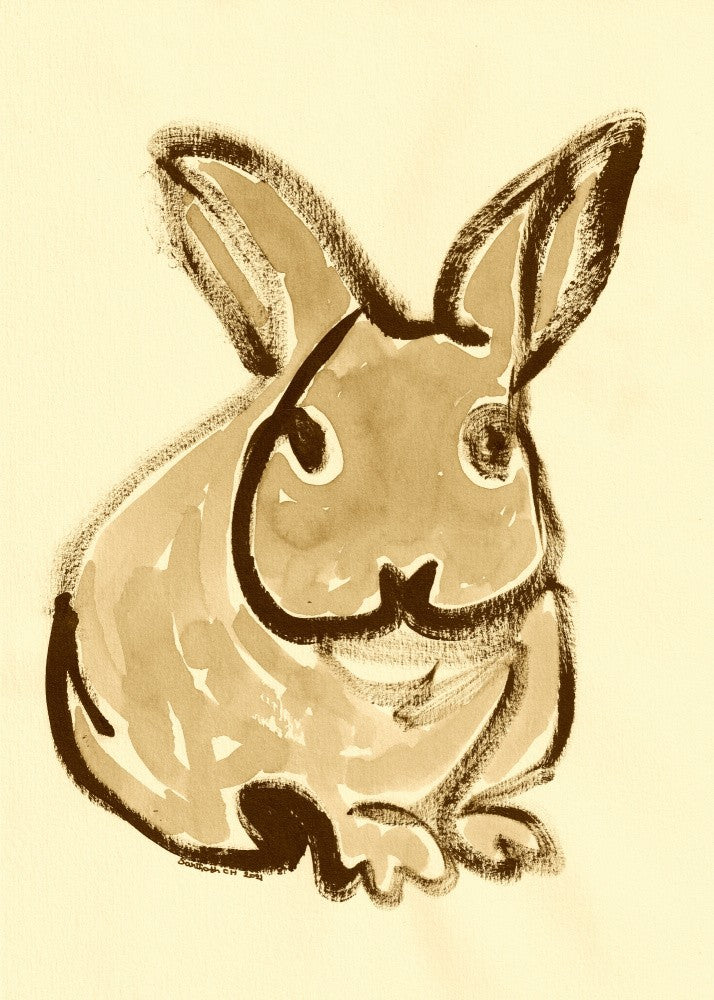 Whimsical Bunny Sketch