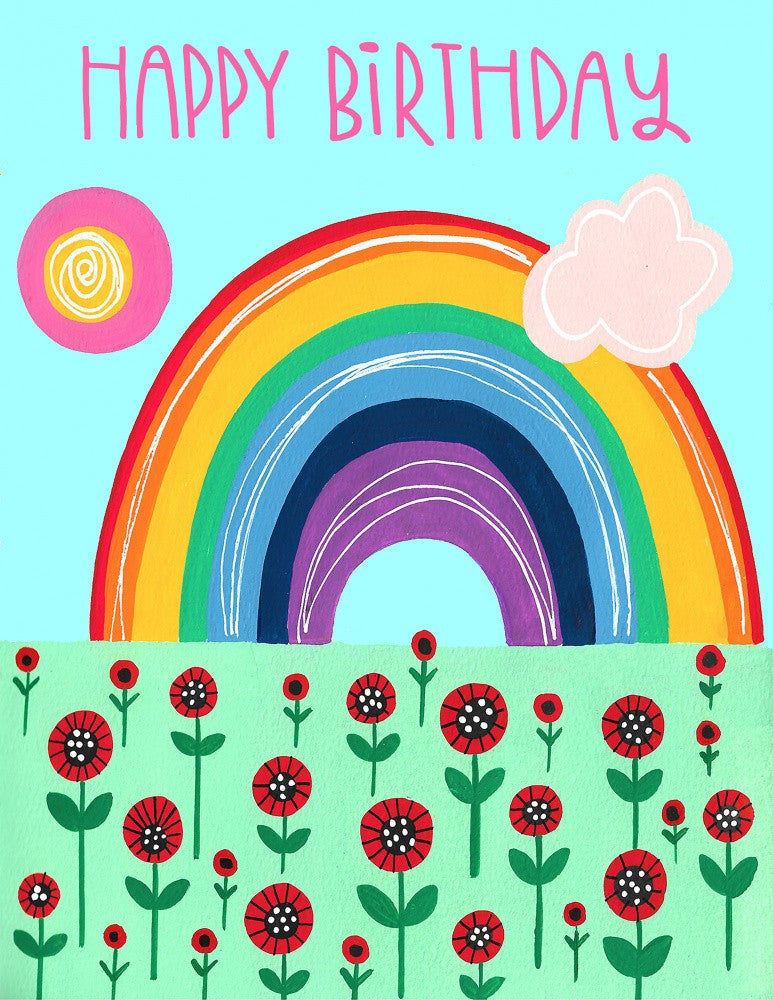 Vibrant  Rainbow Birthday