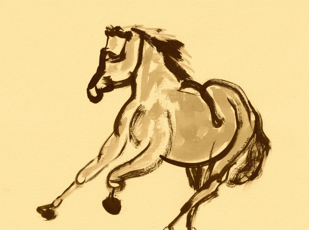 Dynamic Horse in Motion