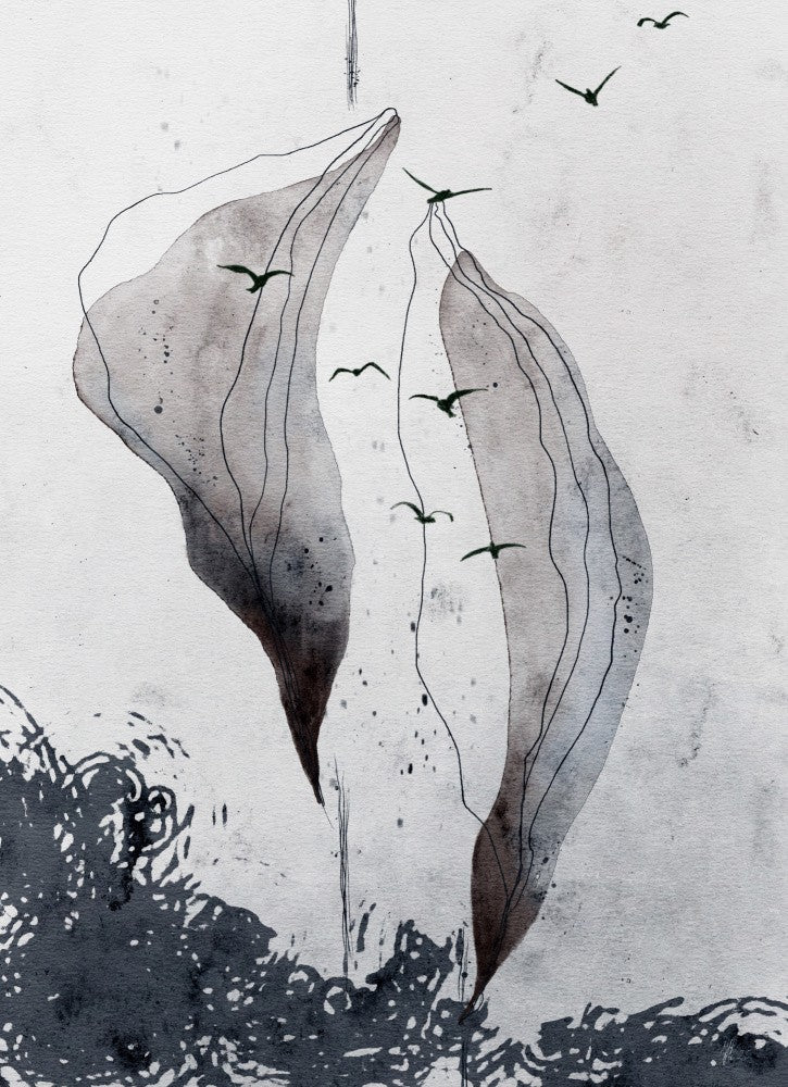 Minimalist shapes with Birds in Flight