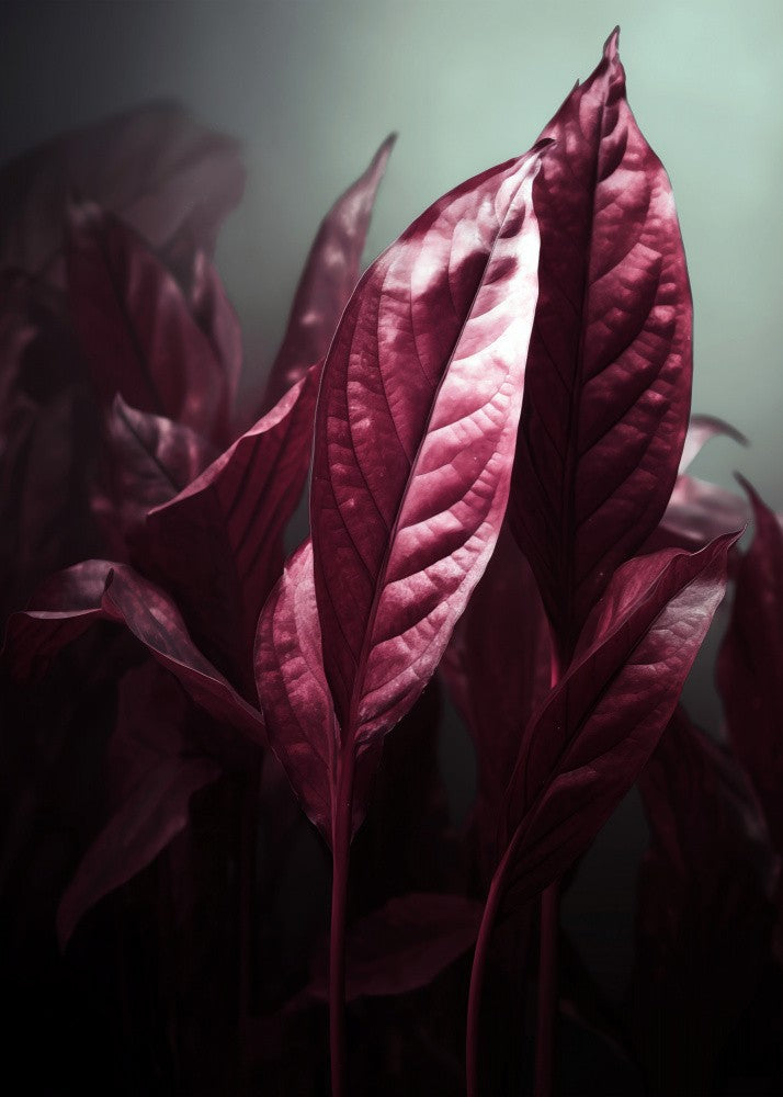 Red Leaves nature art