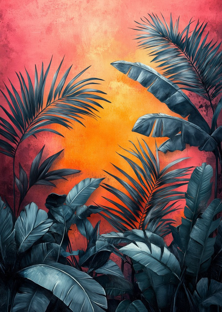 Tropical Leaves nature art