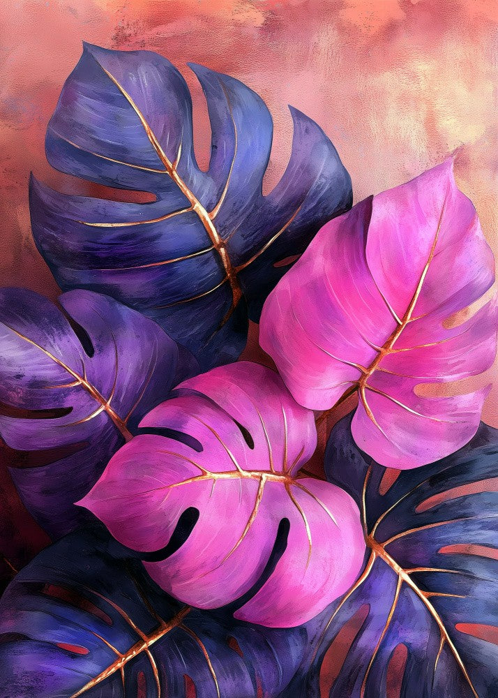 Monstera Leaves nature art