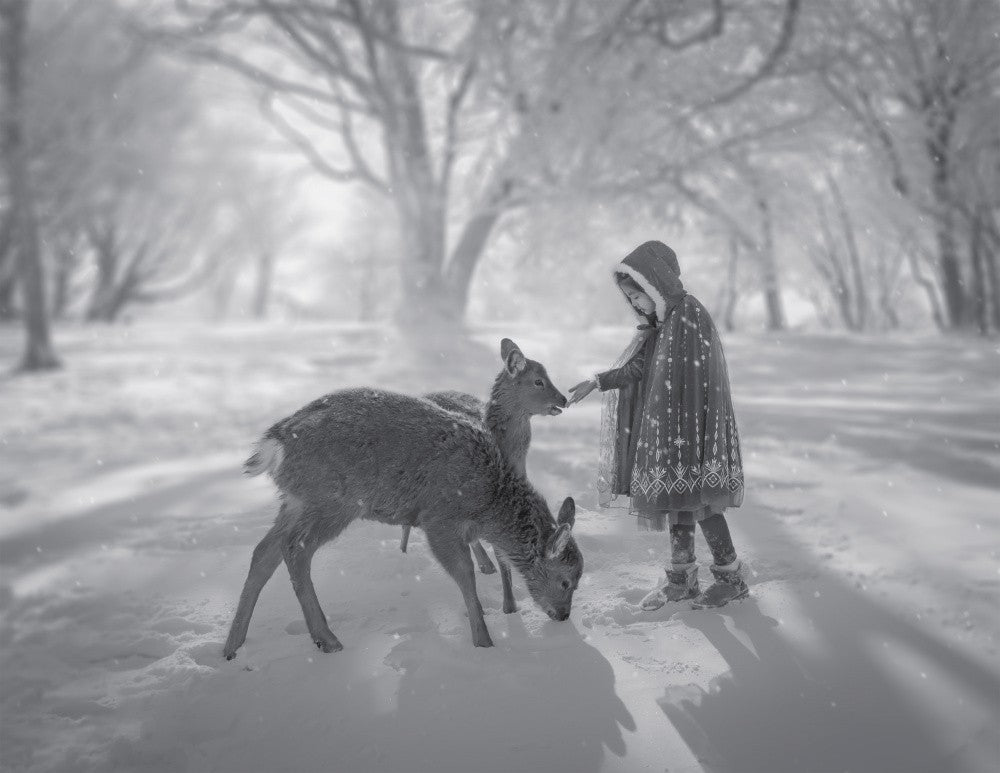 Little Girl With Deers