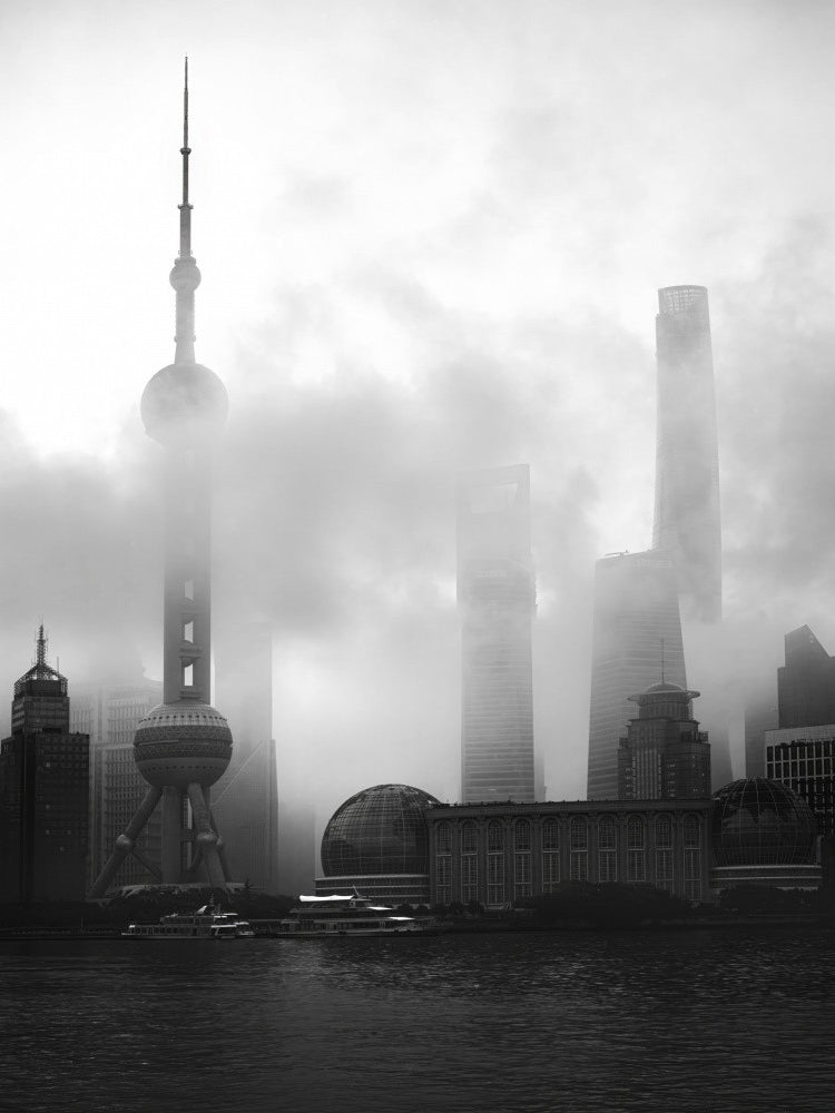 Shanghai in the clouds
