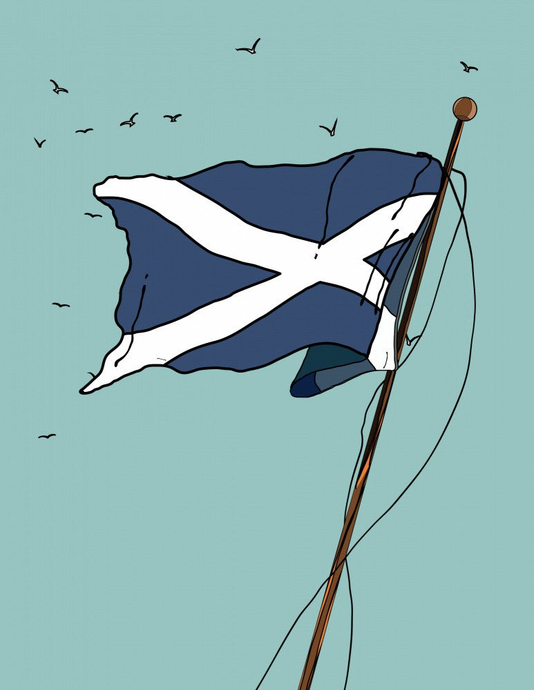 Scotland Flag Waving