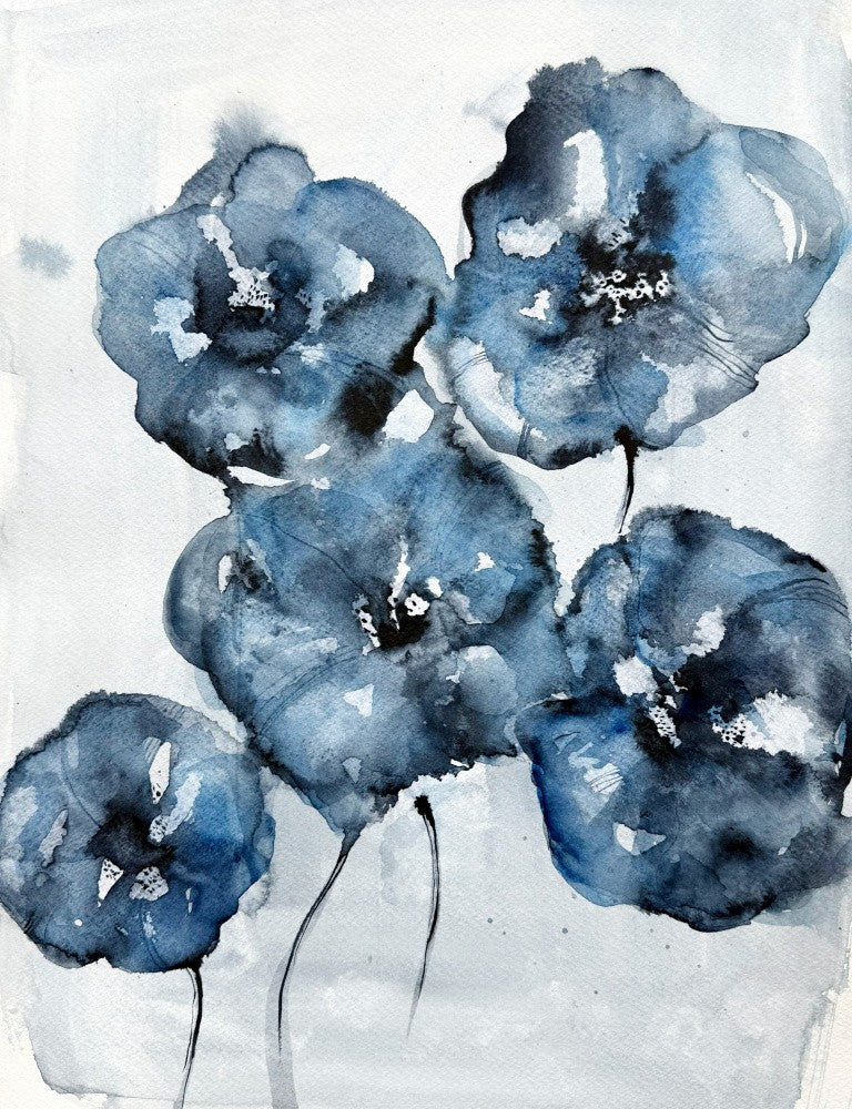 Blue Poppy Blossoms