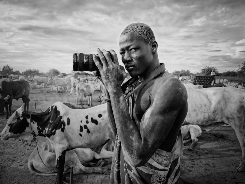 Mundari with camera