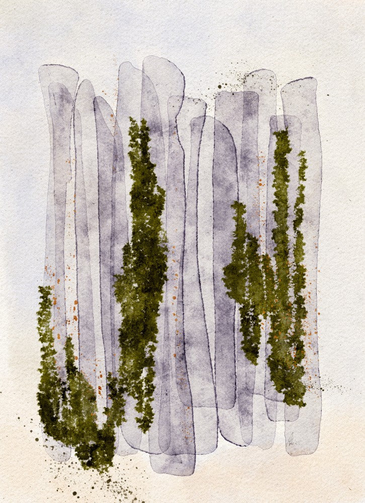 Vertical Purple Stripes