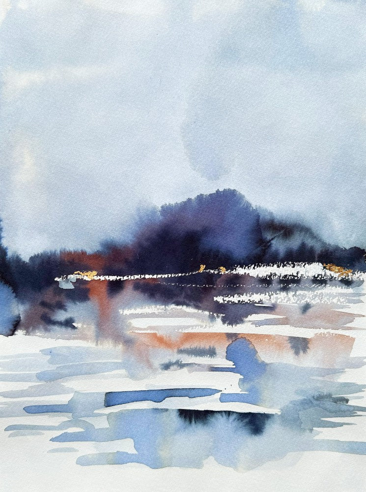 Misty Lake Reflections