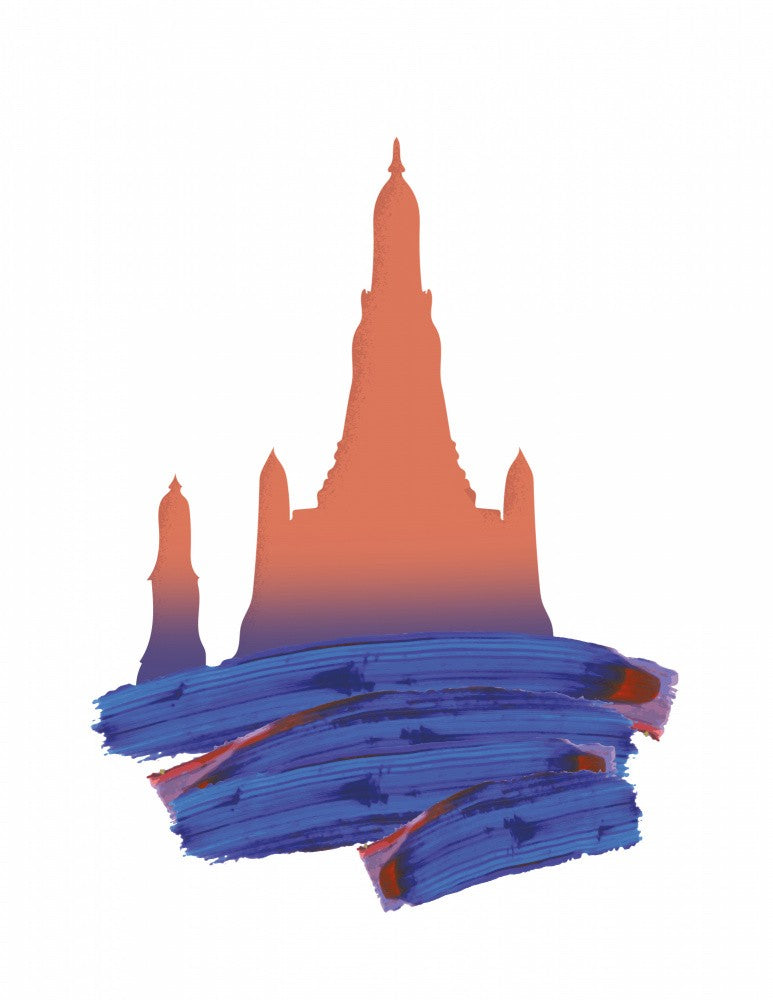 Silhouette Of A Temple