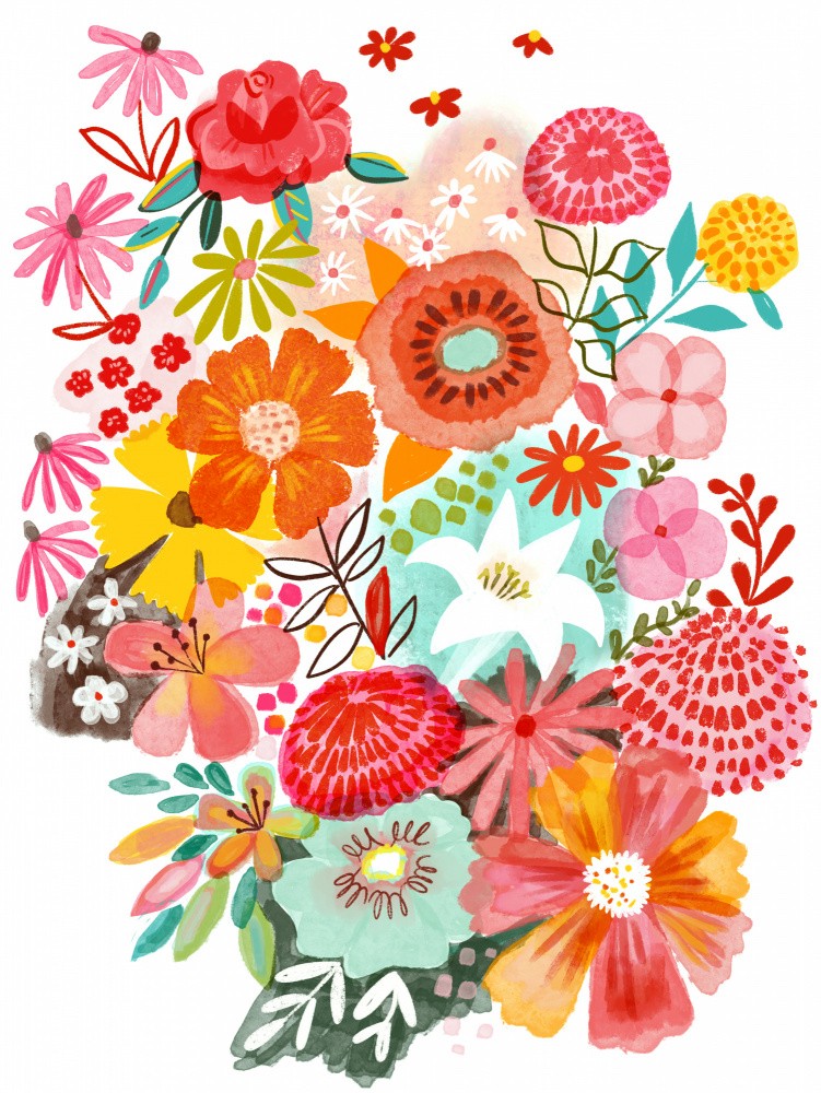 Summer Garden In Full Bloom