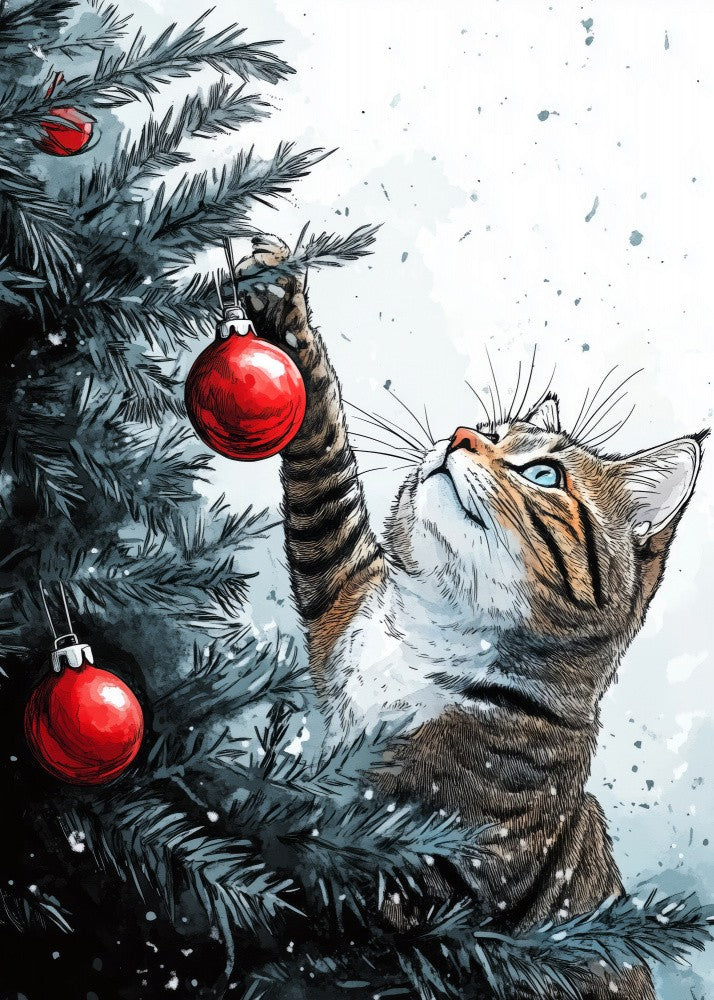 Cats Love the Christmas Tree (1)
