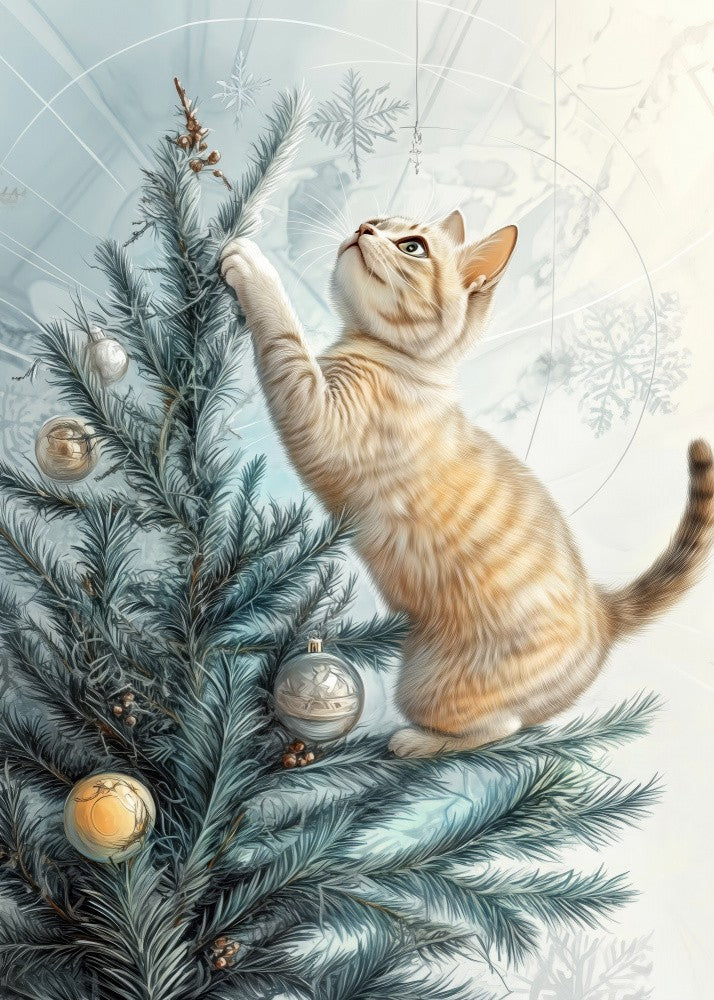 Cats Love the Christmas Tree (2)