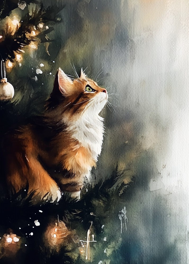 Cats Love the Christmas Tree