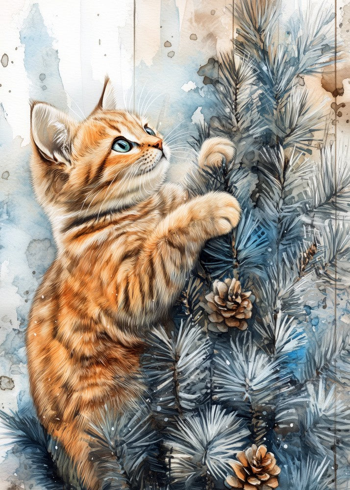 Cats Love the Christmas Tree