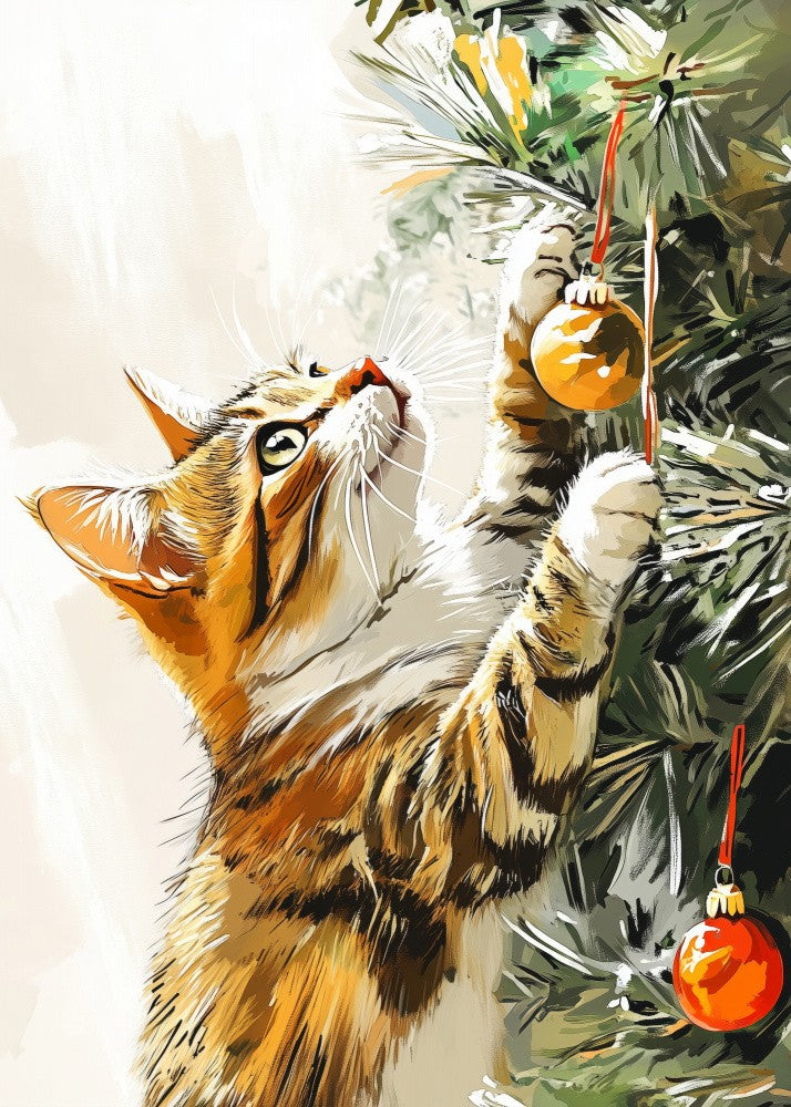 Cats Love the Christmas Tree