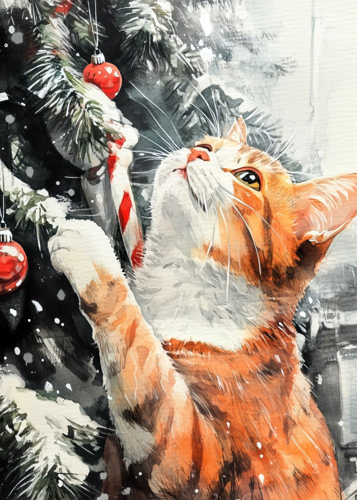 Cats Love the Christmas Tree