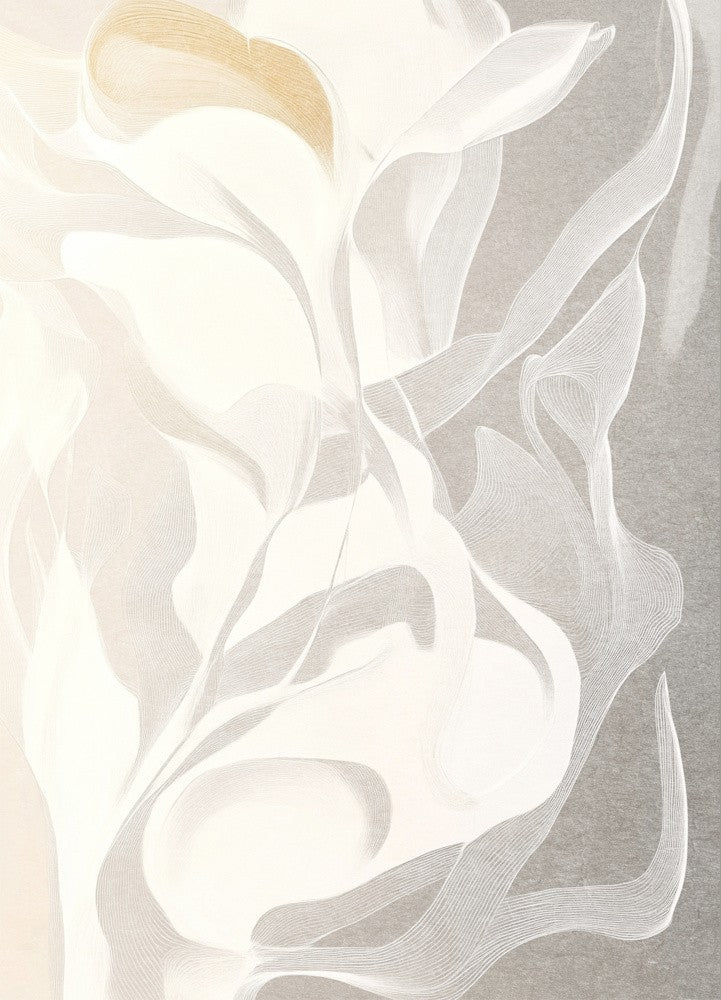 Swirling White and Gray Lines