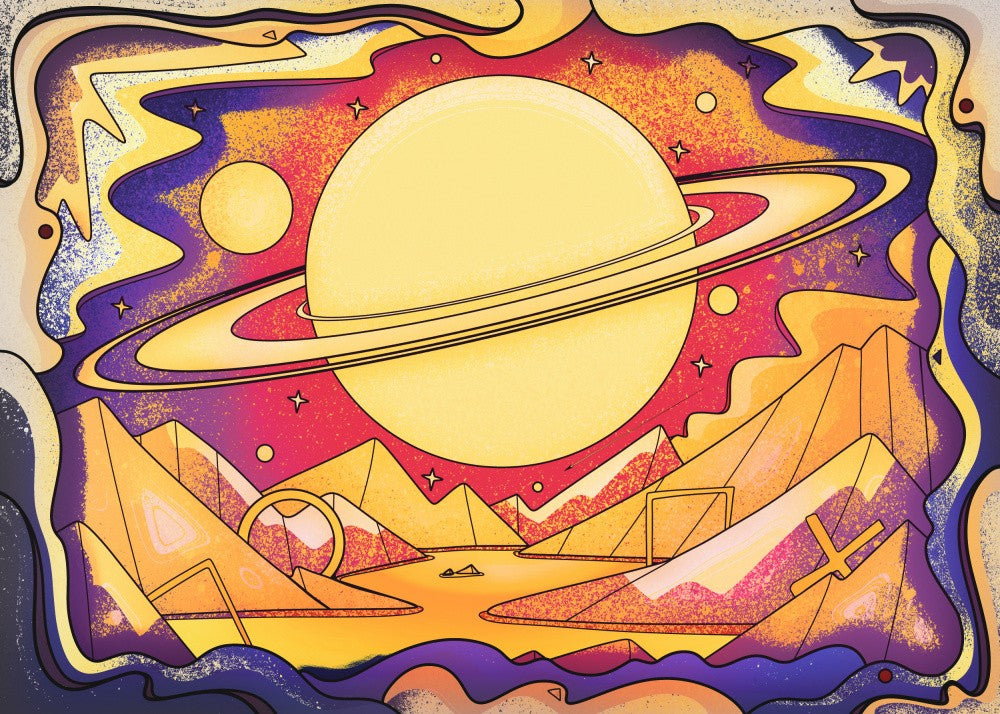 Cosmic Landscape With Giant Rings