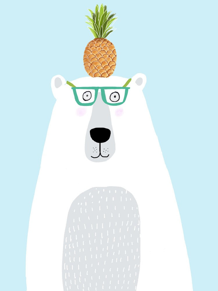 Polar Bear with Pineapple
