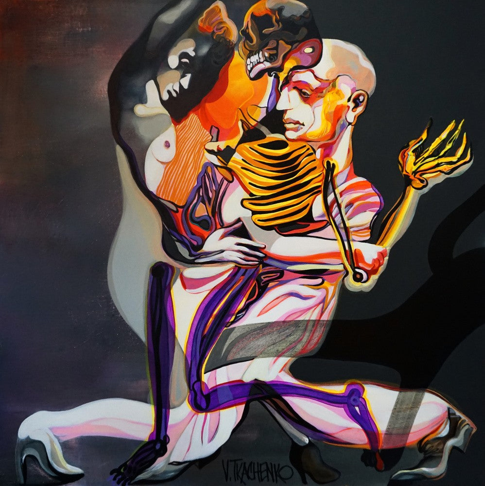 Human Figures with Skeletal Elements