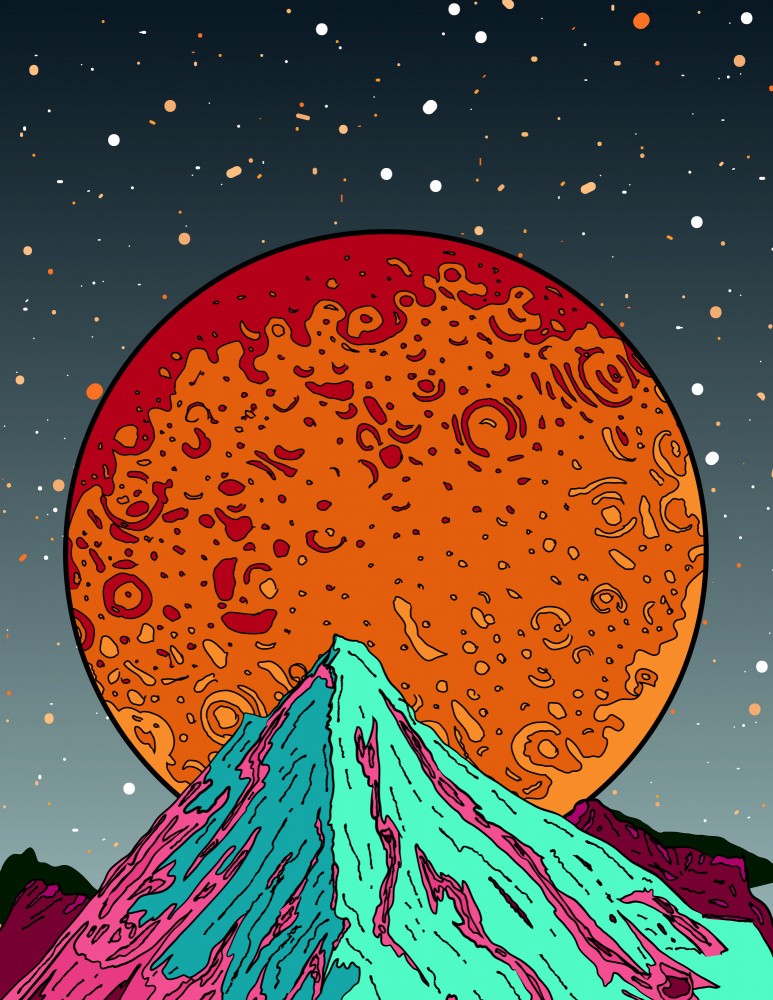 The Moon And Mars