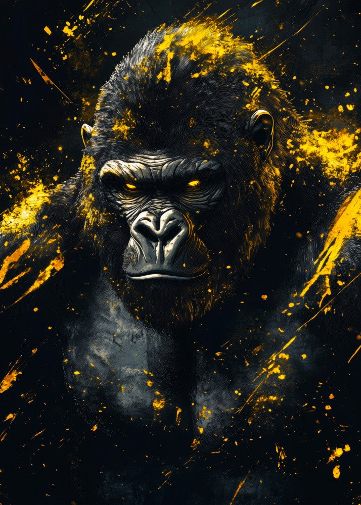 Gold and Black Gorilla