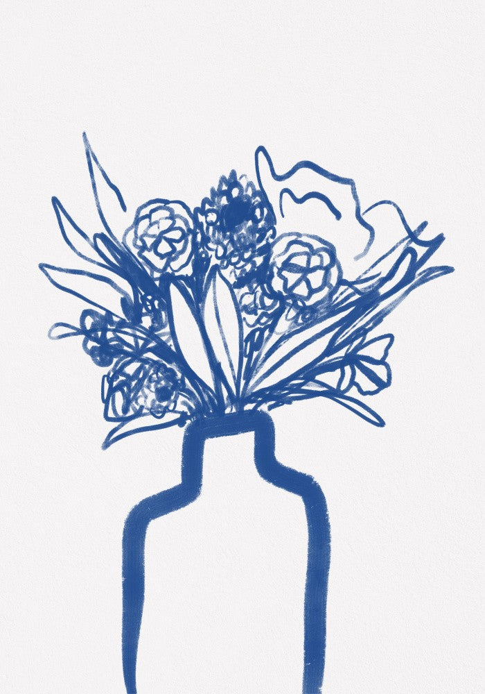 Blue Vase Blooms