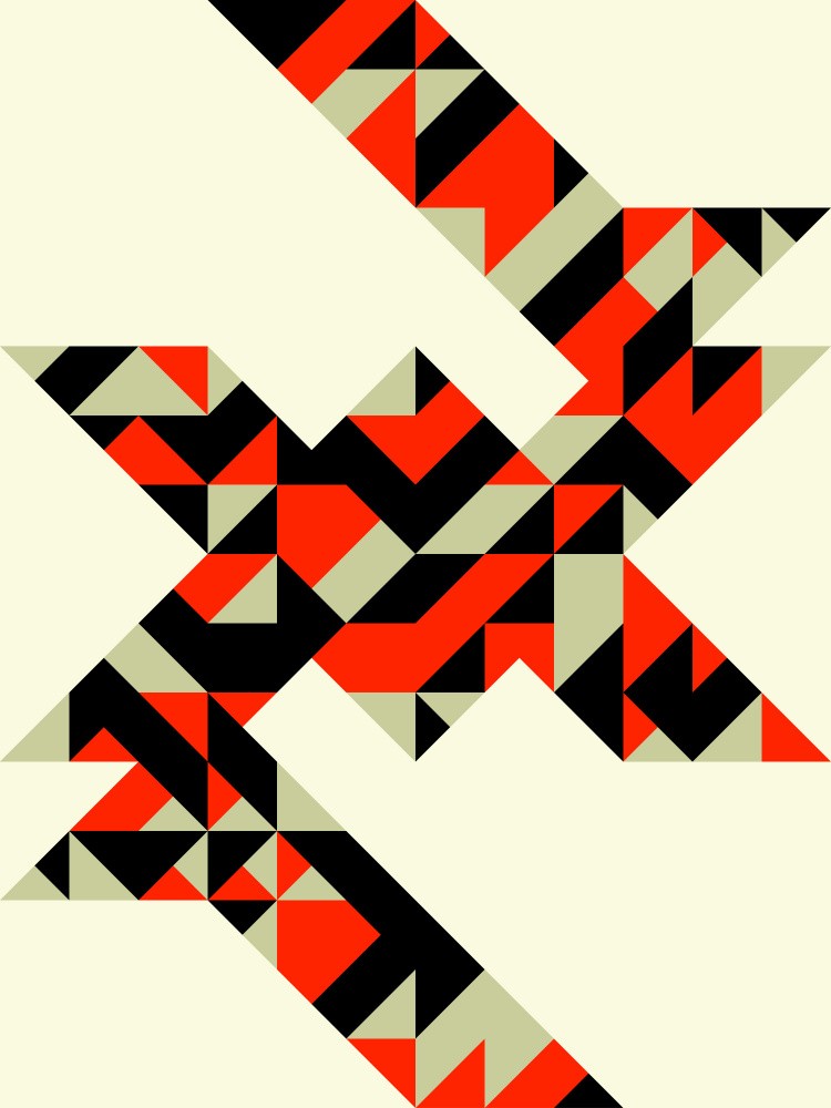 Design Géométrique en Zigzag