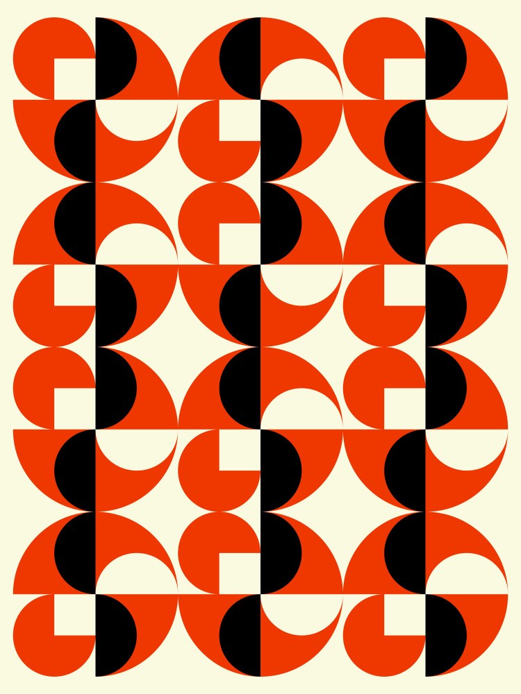Geometric Abstract Design with a Repetitive Pattern