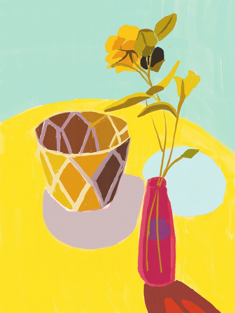 Blumen in einem Topf