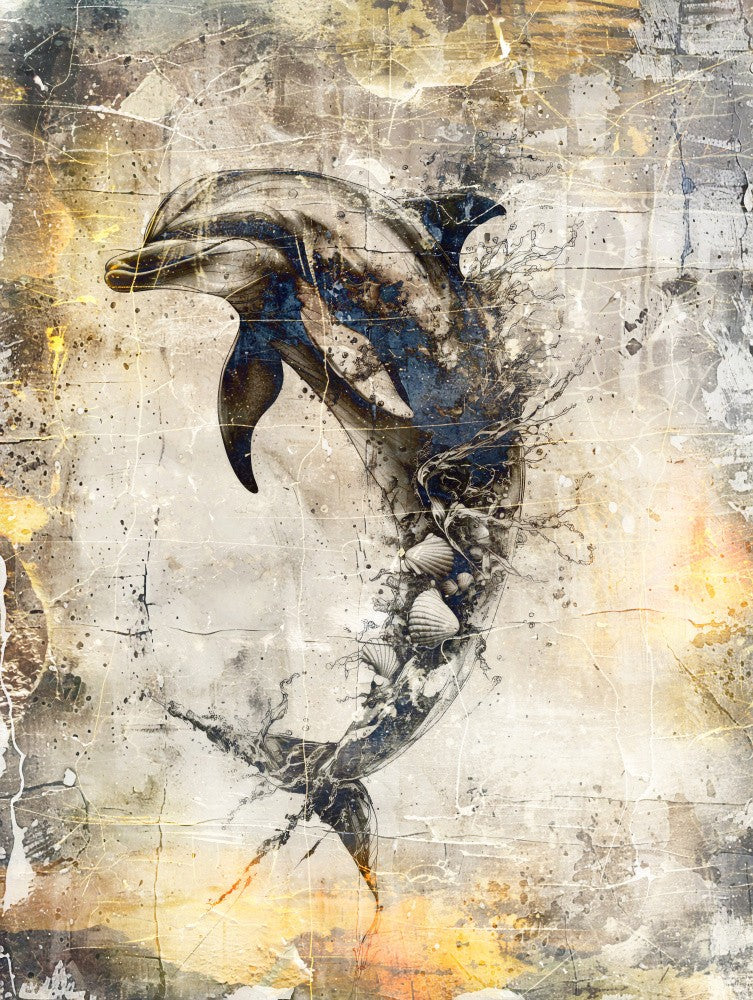Dolphin Animal Art Illustration 05