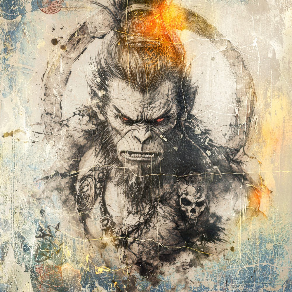 Monkey Animal Art Illustration 07