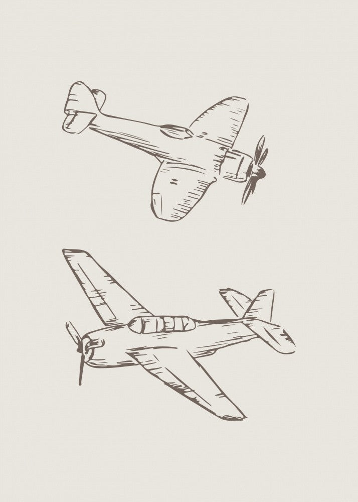 Avions illustrés Vintage