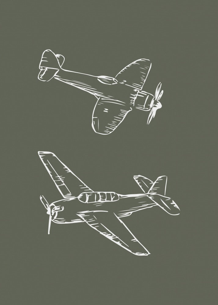 Planes Vintage Green