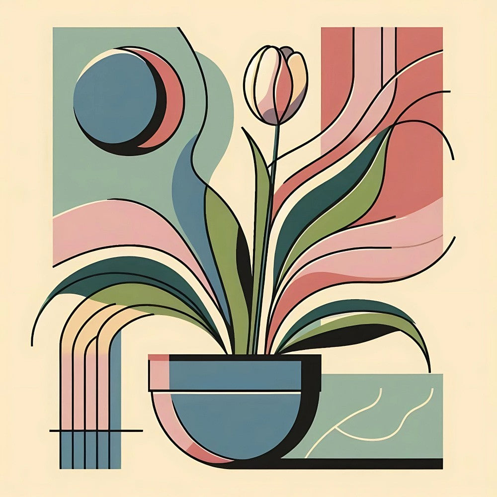 Geometrische Blüte