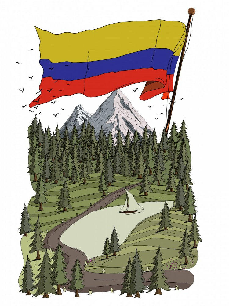 Colombia Travel Poster