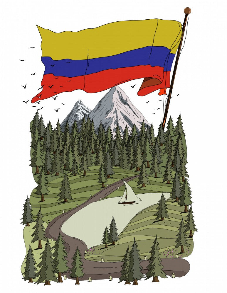 Colombia Travel Poster