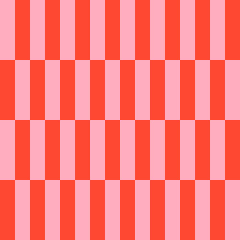 Orange Coral Lines